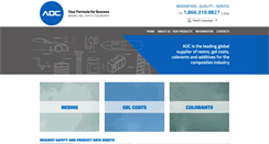 Desktop Screenshot of aoc-resins.com